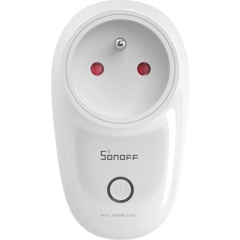 Mit WiFi verbundene Steckdose, S26R2 TPE-FR Smart-Steckdose, kompatibel mit Alexa, Google Home, 16-A-Steckdosen mit Sprachsteuerung, Fernbedienung und Zeitprogramm über eWeLink APP - Crezuo