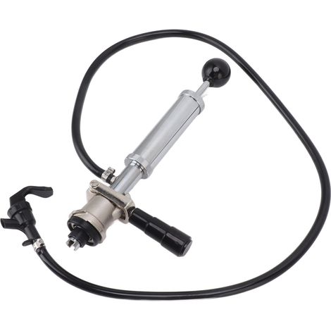 Pompe à bière manuelle pour fût de 10 cm (4 pouces) en acier inoxydable, idéale pour les pique-niques, les bars, les restaurants et les mariages. (1/5)