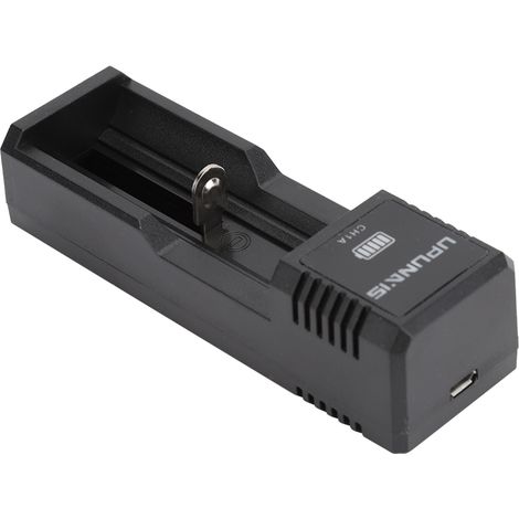 Chargeur USB CH1A DC 5V 2A pour batteries 26650, 18650, 18500, 18350, 17670, 16340, 14500, 14650 et 10440 (1/5)