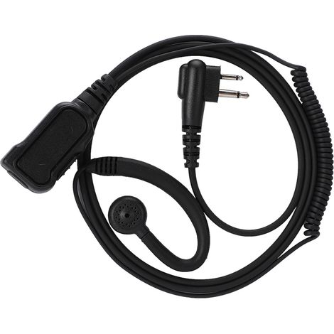 Casque oreillette avec crochet d'oreille et bouton PPT compatible Motorola GP2000 GP2100 (1/5)