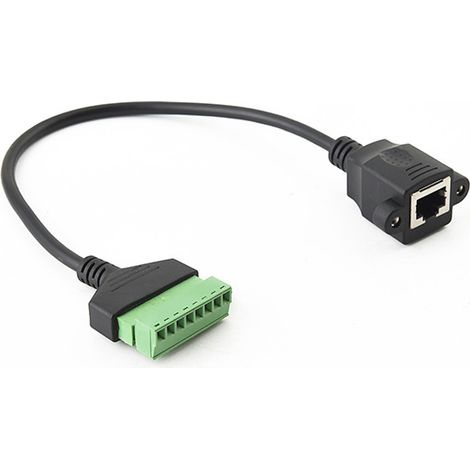 Connecteur RJ45 femelle, câble d'extension sans soudure, adaptateur pour projet DIY pour port de câble réseau informatique haut débit, bornes de câblage (1/5)