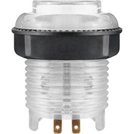 Stück beleuchteter LED-Druckknopf, 28 mm Mutter, weiß