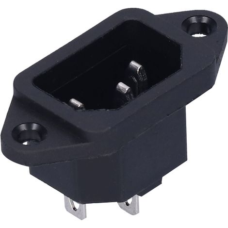 10 Pièces Prises Mâle 3 Pôles avec Panier de Montage en Cuivre pour Usage Industriel 250V 10A (1/5)