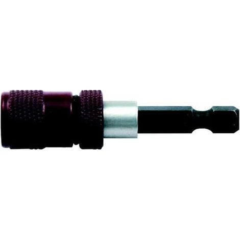 Leman – Porte-embout magnétique spécial placo 1/4' Lg 60 – Butée de profondeur – Aimant puissant pour vis – Usage professionnel - PEM58510 (1/5)