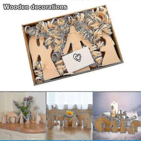 Décorations de Pâques en bois, ornements de Pâques, croix en bois, crèche en bois (1/5)