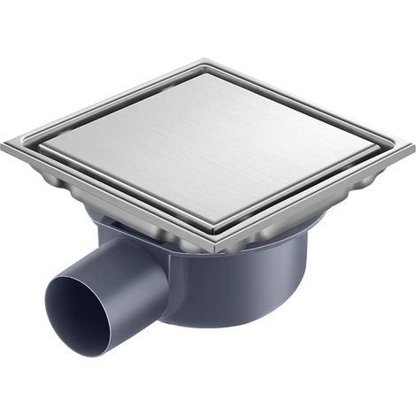 【Chauffage et ventilation】Caniveau de Douche Carré,15 15 Bonde de Douche, Siphon à 360, Siphon de Sol Anti-Odeur, Invisible, Utilisable en Positif et Négatif, Double Filtration, Peut être Carrelé, Ar (1/5)