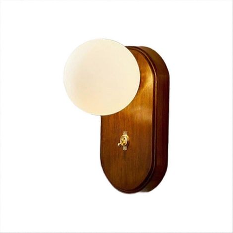 Appliques murales LED nordiques, lampe japonaise minimaliste pour salon, bureau, chambre, applique murale de chevet, appliques murales Kight (1/5)