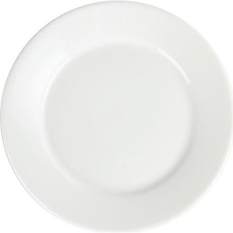 Assiettes à Bord Large Blanches 230(Ø)mm Lot de 12 Olympia