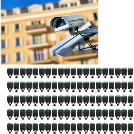 Connecteur d'alimentation cc mâle, 100 pièces, borne de surveillance, bloc de prise d'alimentation 80W 12V-36V (1/5)
