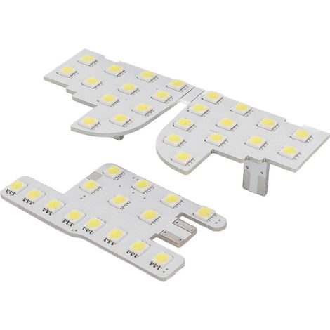 Ensemble de 3 lampes de lecture intérieures pour voiture, 48 SMD, 39 LED, 12 V, 5 W, blanc, 8000 lm, remplacement pour C (1/4)