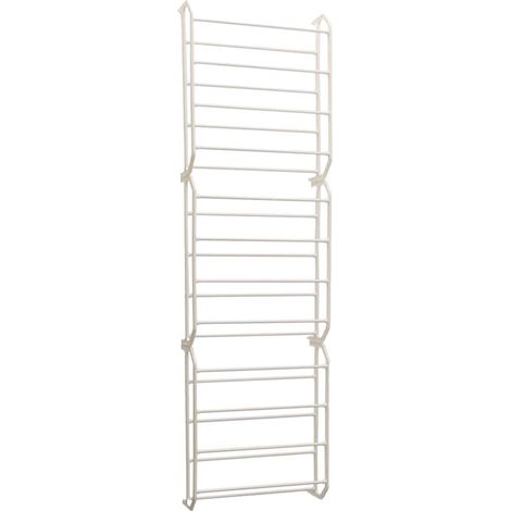 Organisateur Range-Chaussures de Porte Blanc Modulable 36 Paires (1/2)
