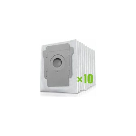 Lot de 10 sacs à poussière pour aspirateur iRobot Roomba i7, sacs de rechange pour aspirateurs iRobot Roomba i7, i7+, i7 Plus, E5, E6, E7, S9 et S9+. (1/5)