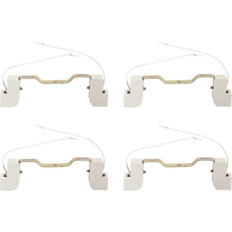 4 R7S-Projektorbuchsen, Metall- und Keramikstecker, Griff, 118 mm (1/5)