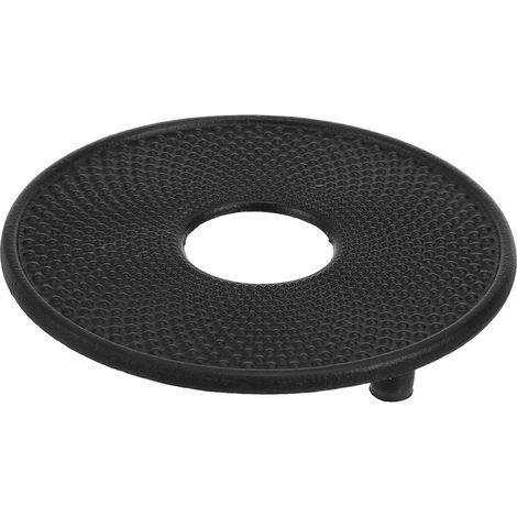 Support de casserole rond en fonte 13 cm - Dessous de plat antirouille pour la cuisine et l'extérieur (1/5)