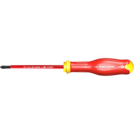 Tournevis Facom, Pointe Phillips PH0 type Standard, 75 mm ( Prix pour 1 )
