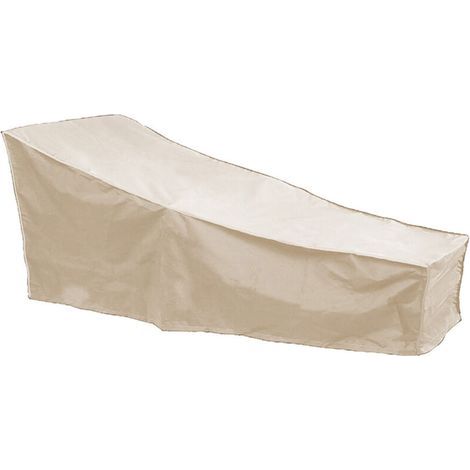 Housse de protection extérieure pour chaises longues de jardin – Imperméable, résistante aux UV, couleur beige, taille unique (1/5)