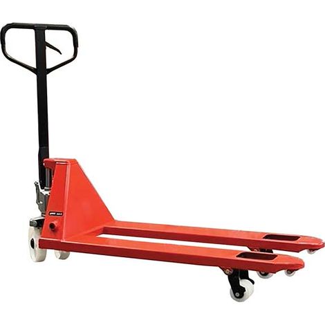 Transpallet manuale con ruote e rulli in poliammide - Forche 1150x540 mm - Portata 2,5 tonnellate - Gomma sul timone - AC25NGN