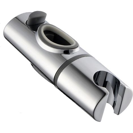 Brausehalter, abnehmbar und austauschbar, spezielle ovale Gleitschiene für Handbrausehalter, ABS verchromt (32 x 17 mm)