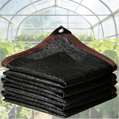 Filet d ombrage pour 95 UV Filet Soleil Plastique Mince perméable l eau Plantes Serre Balcon terrasse Couleurs Noir Tailles 3x (1/4)