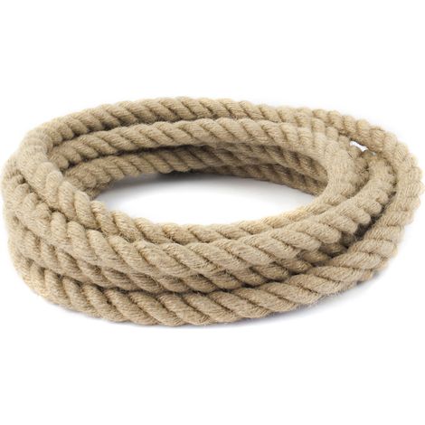 DQ-PP Juteseil Natur aus Jute Ø 16 mm – 5 m Baumarkt Profi Zubehör (1/3)