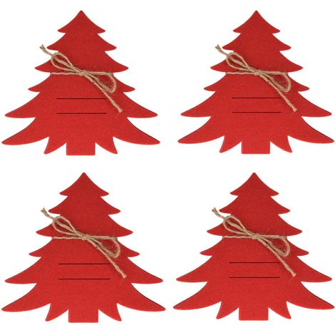 Portaposate a forma di albero di Natale, rosso, 4 pezzi (1/3)