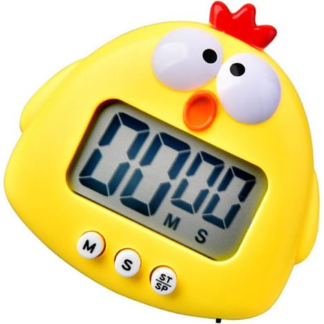 OSALADI Minuteur électronique en Plastique Forme Poussin Jaune (1/5)
