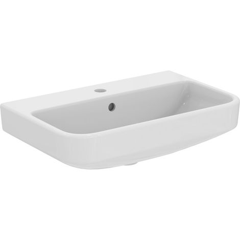 Ideal Standard i.Life S - Lavabo 60x38 cm, con troppopieno, foro per miscelatore, bianco T458301 (1/6)