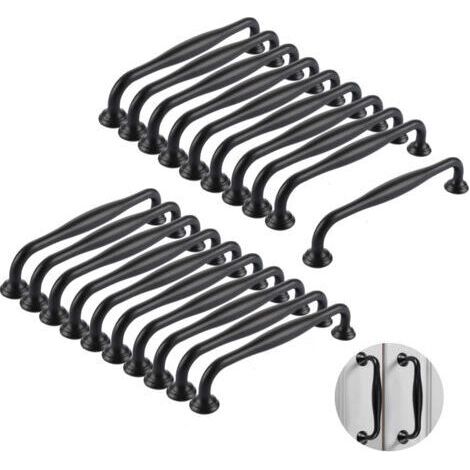 20 Stück Küchengriffe 128 mm, Schrankgriffe, Türgriffe, Kleiderbügelknöpfe, Griffe aus Aluminiumlegierung mit Schrauben, Griffe für Küchenmöbel