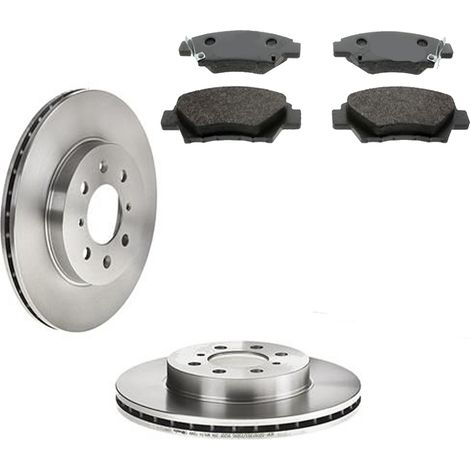 KIT FRENI ANTERIORI compatibile con HONDA JAZZ IV (GK) - DISCHI + PASTIGLIE OEM: FDB4404 / 16039 /SOSTITUZIONE DIRETTA/BASSA POLVERE/SILENZIOSO (1/5)