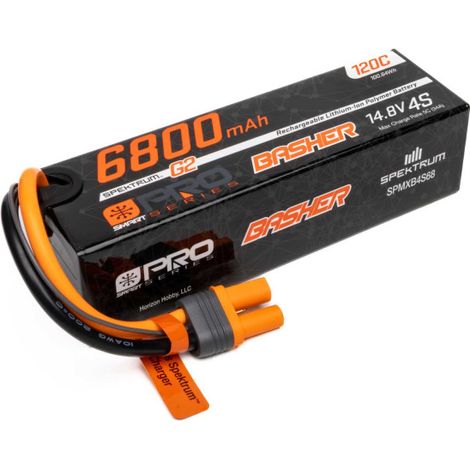 14.8V 6800mAh 4S 120C Smart G2 Pro Basher LiPo Battery: IC5