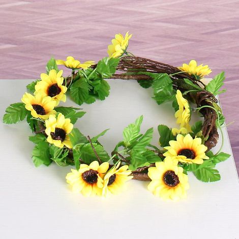 3pcs Artificielle Vignes Fleur De Feuille De Lierre Simulation Suspendues Plantes Pour Mariage Maison Arche Arrangement Dcoration De La Maison De (1/4)
