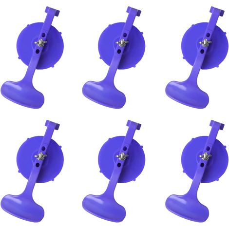 6 Pièces pinces à ventouse forte, Outils de pince de verre de collage de réparation de pare-brise en verre convertible, Ventouses de fenêtre pour sceller la vitre arrière au sommet
