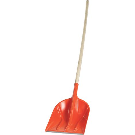 Pelle à neige manche bois - Corail - 8000073 (1/3)