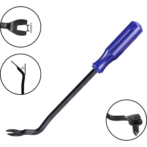 Lot de 1 Arrache Agrafe Tapissier Agrafeuse Tapissier pour Arrache Clou Outils de Tapissier pour Meuble Bureau Fauteuil Tapis Bois - Bleu (1/4)