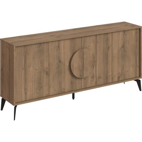 Holzbuffet "Gora Wide" - 180 x 36 x 82 cm - Braun (1/5)