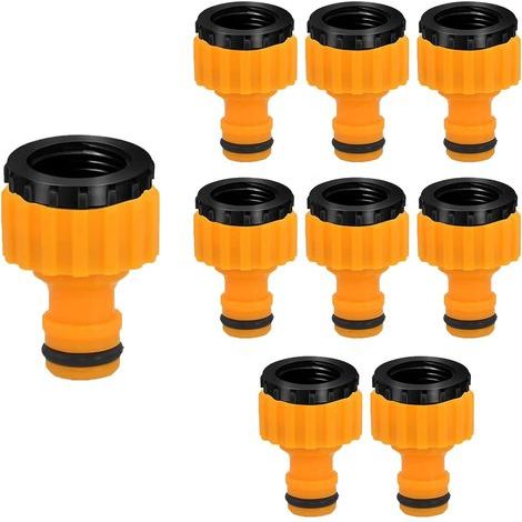Wasserhahnadapter, 2-in-1-Gewindeanschluss für 3/4"- und 1/2"-Gartenschläuche, 8er-Packung (1/5)