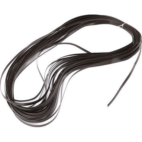 Kit de Réparation Cannage Plastique pour Chaise Table Canapé Jardin en Résine Tressée Brun Foncé Double Face