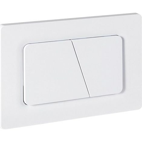Plaque de déclenchement avec jeu de levier de chasse et cadre de montage,pièces de rechange compatible avec Geberit Sigma 01,20,30 & UP320 & 300,115770115 ble chasse(Blanc Mat) (1/5)