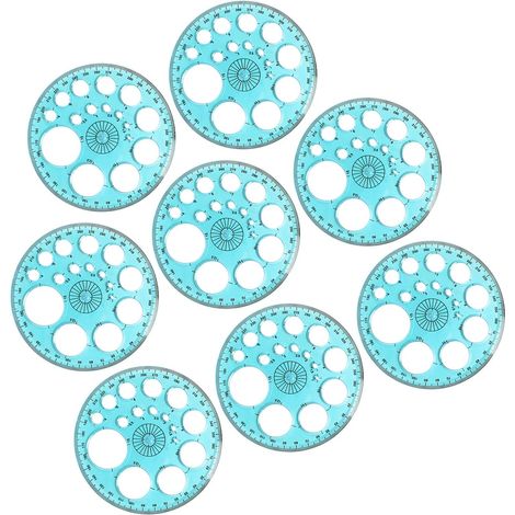 NUOBESTY 8 Gabarits de cercles à petits degrés - Gabarit (1/5)