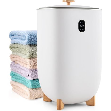 Chauffe-serviettes 35 l, grand seau sèche-serviettes avec minuterie de 20 à 90 minutes et mode de séchage 2-5 h, fonction d'arrêt automatique, appareil chauffant pour couvertures, peignoirs (1/5)