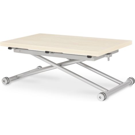 Table basse relevable Philadelphia imitation Chêne clair (1/3)