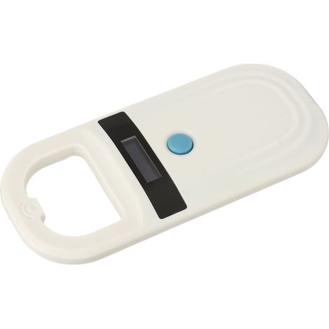 Lecteur de puces électroniques pour animaux de compagnie Bluetooth avec écran OLED (blanc) (1/5)