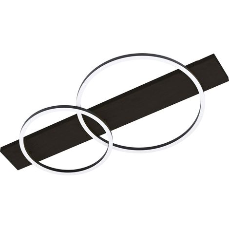 Eglo LED Deckenleuchte Boyal 1 schwarz- nickel-matt 78 x 40 cm