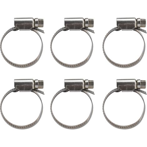 30 colliers de serrage réglables style allemand en acier inoxydable 304 pour durite de carburant, tuyau et tube 21-38 mm (1/5)