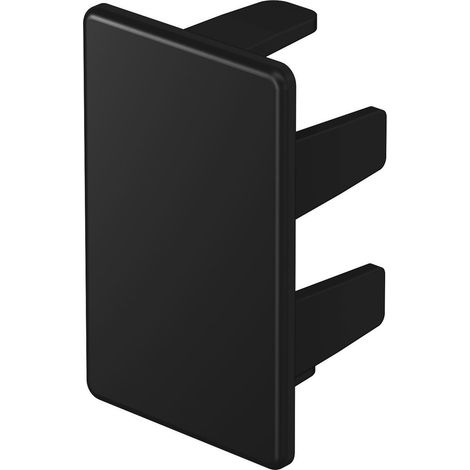 OBO Bettermann Embout 25x40 polychlorure de vinyle noir foncé RAL 9005, 6191808