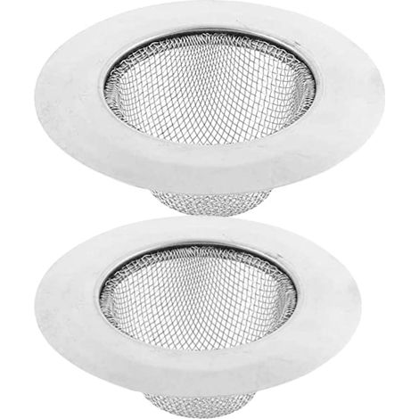 Filtre à Évier de Vidange en Passoires D'évier pour Douche Filtrage d'Evier 2 Pcs 7.5cm Acier inoxydable Acier (1/5)
