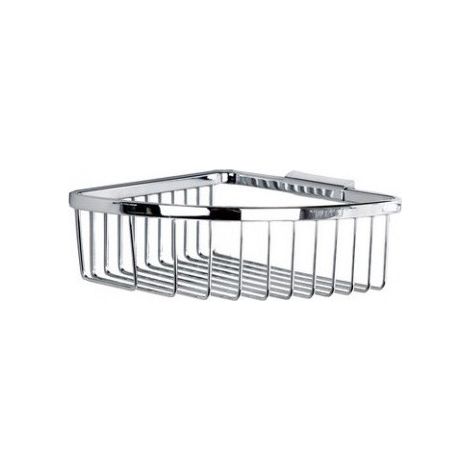 Porte-savon d'angle, panier détachable NOVELLINI en laiton chromé (1/2)