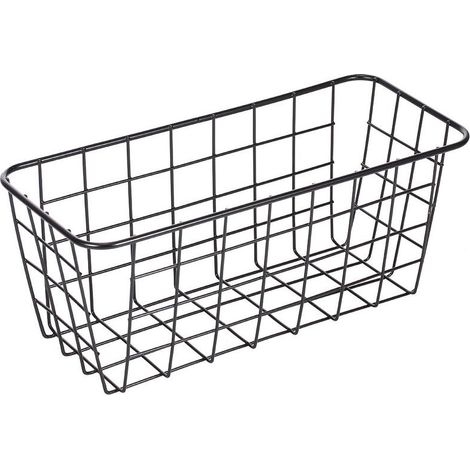 1 panier de rangement en métal, sans perçage, design maille drainant, pour salle de bain cuisine bureau chambre (1/5)