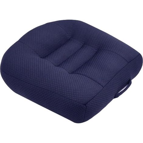 Coussin Rehausseur Voiture Adulte pour Conducteurs Courts, Portative Coussin Voiture Conducteur Rehaussé avec Poignée, Augmente Le Champ de Vision de 4,7 Pouces, 15.7 x 15.7 x 4.7 in,Bleu (1/5)