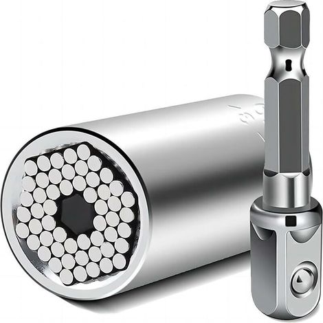 Cadeaux pour hommes Clé à douille universelle - Gadgets d'artisan pour hommes, cadeaux de fête des hommes Clé universelle 7-19 mm Outil, cadeaux pour hommes pour la fête des pères papa Noël anniversai (1/5)